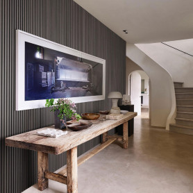 LA - PANNEAU TOCCA LEGNO EBONY 2700X600X21 Colis de 1.62 m² Panneau acoustique avec un placage en ébène