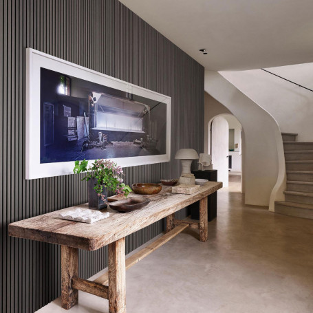 Panneau acoustique avec un placage en ébène